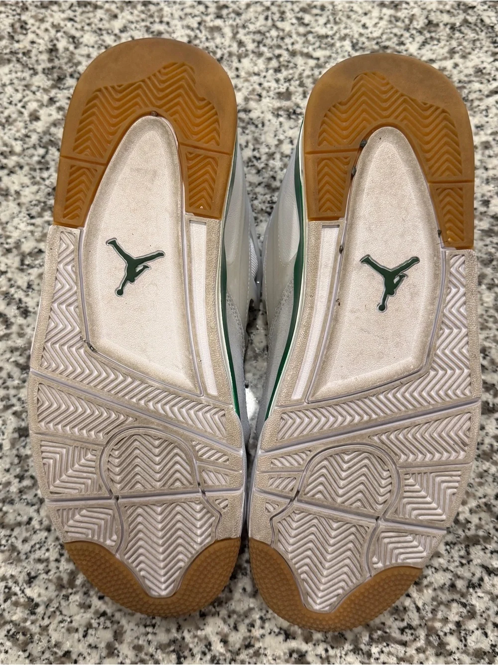 Size 10.5 Men’s Nike Air Jordan 4 RM Pine Green Low White FQ7939-103 - WORN ONCE